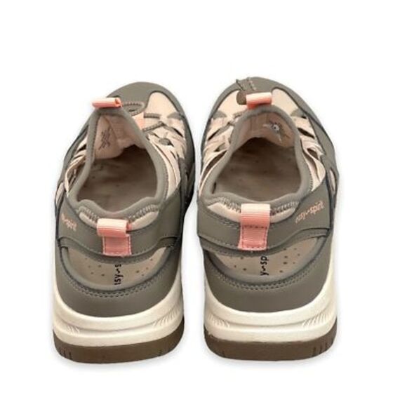 Easy Spirit Womens Forest 3 Walking Shoes Gray Beige Seforest3 Cutout 8.5 M New - Picture 2 of 9
